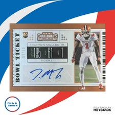 2019 Contenders College Trayvon Mullen Jr. Bowl Ticket /99 #225 RC Auto Clemson