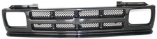 Grille For 1991-93 Chevrolet S10 1991-94 S10 Blazer Textured Black Shell Insert