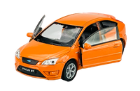 Welly Ford Focus St Orange 1:34 Die Cast Metal Neu Im Kasten