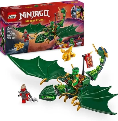 LEGO NINJAGO Lloyds grüner Walddrache - Spielzeug Drache mit 2 Minifiguren