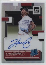 2022 Donruss Optic Rated Rookie Signatures Holo Prizm Hans Crouse Auto 0wd0