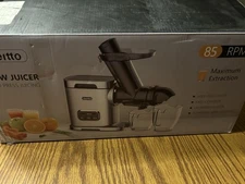 Aeitto Cold Press Juicer Whole Vertical Slow Masticating Juicer large 3.3" Chute