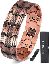 Copper Magnetic Bracelets for Men,Pure Copper Jewelry Gift