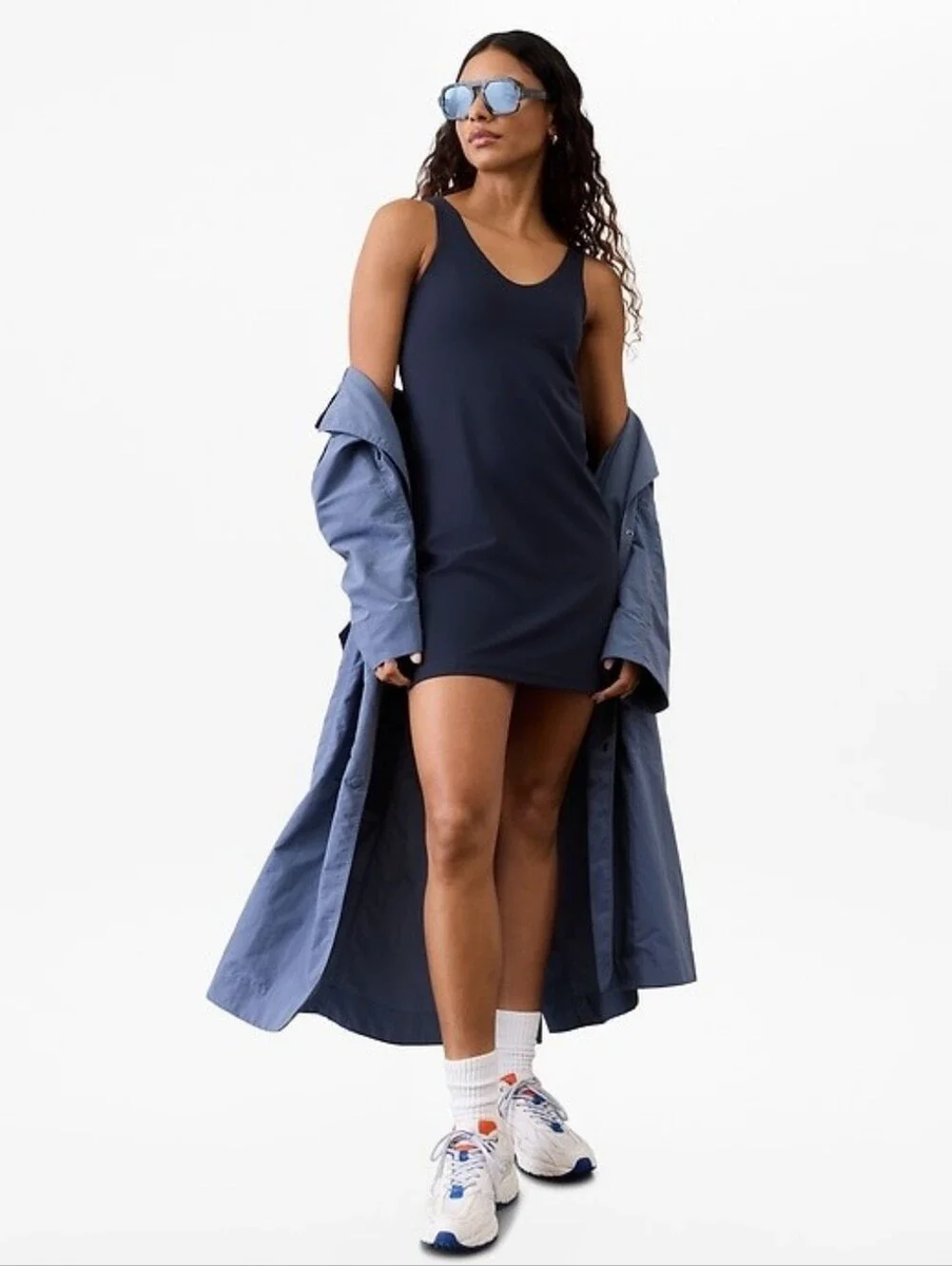 athleta blue dress NWT Transcend Women's Oscar de la PU Jacket Regular 51 3/4 Style:EE01888BK