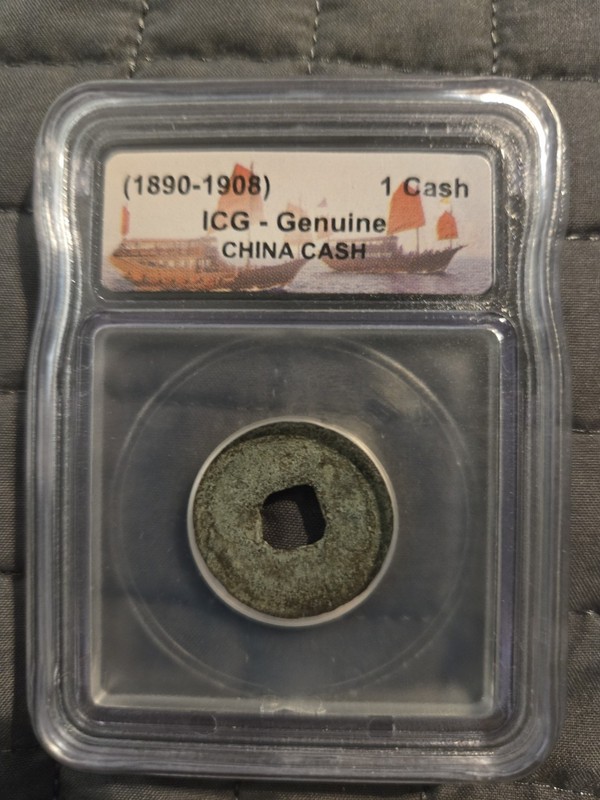 Qing Dynasty China Cash Coin 1890-- 1908 ICG Certified Genuine