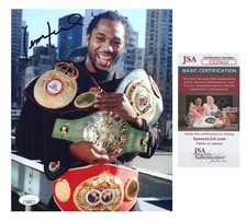 Lennox Lewis signed "UNDISPUTED BOXING CHAMPION" 8x10 Photo a JSA COA Rare