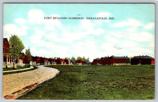 c1900s Fort Benjamin Harrison Indianapolis Indiana Antique Postcard