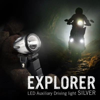 mini LED lampe spot feu de route d'argent 22-25mm dia. bar pour camion van Wagon - Photo 1/4