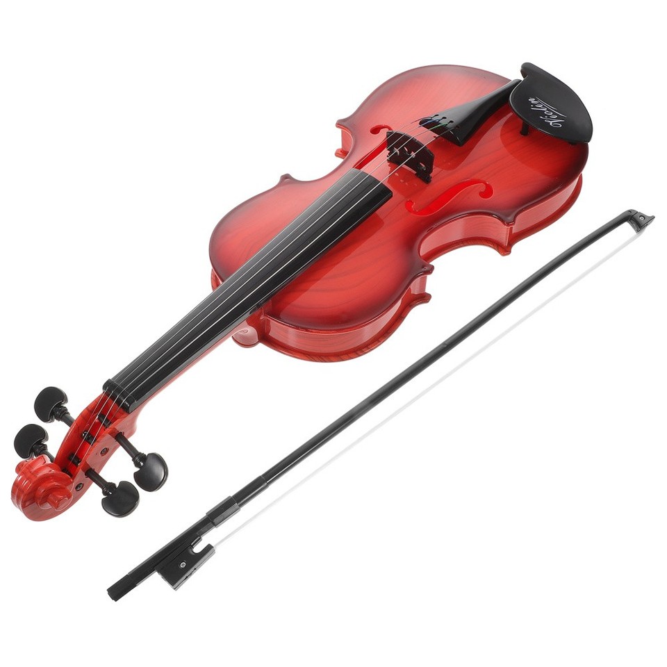 Children Violin Toy Simulated Violin with Strings and Bow Musical ...