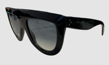  480 Celine Women's Black Rectangle Acetate Sunglasses Shades Size 52-22-145
