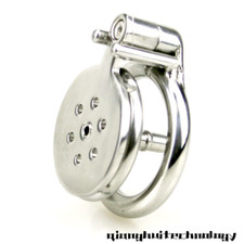Male Stainless Steel Chastity Device Pocket-Size Cage Men Metal Lock Belt