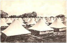 Military Tents (World War I?), Albertype, Undisclosed Location, Unsent Postcard