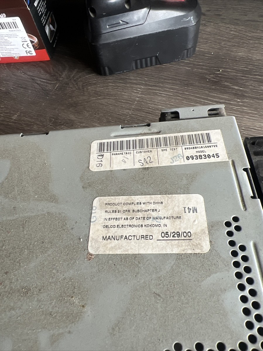 95-02 Delco Gm Factory Radio Model 09383045 | eBay