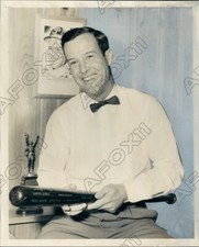 1956 Atlanta Brave Baseball World Series Third Base Coach Connie Ryan Photo