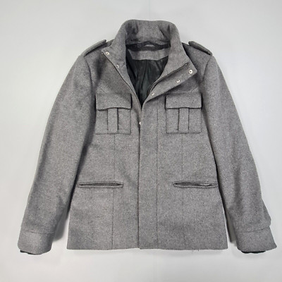 Osklen Mens Jacket Grey Small Wool Cashmere Blend Full Zip