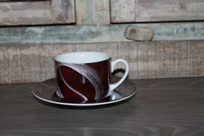 Könitz Tasse Kaffeebohne Tasse mit Unterteller