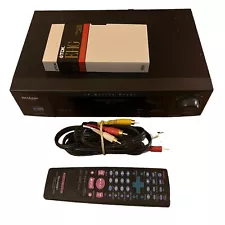 SHARP VC-H982U Video Cassette Recorder 4-Head Hi-Fi Stereo VHS VCR W/Remote AV -