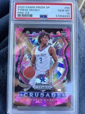 2020 panini prizm dp Tyrese Maxey Crusades  Pink Ice PSA 10 RC