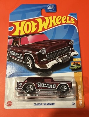 2023 Hot Wheels Hw Wagons Classic '55 Nomad, Maroon 243/250