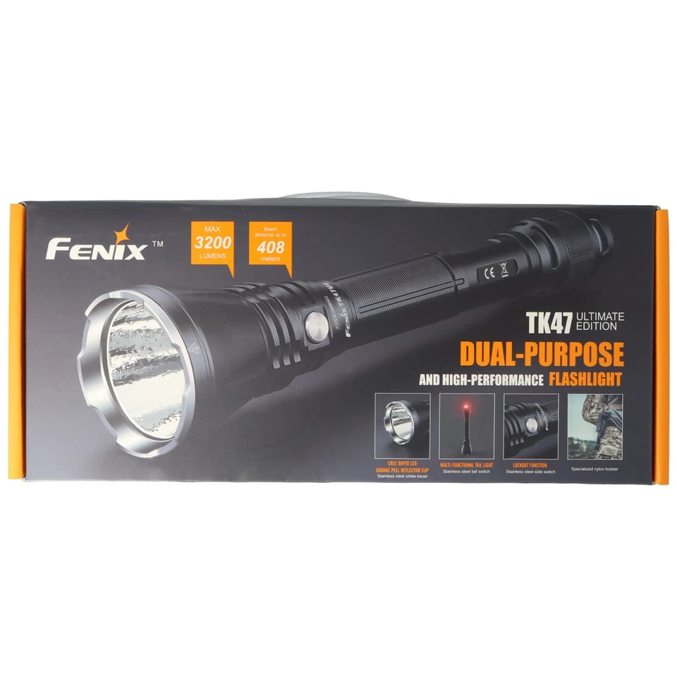 FENIX LED Linterna Brillo 3200 Lúmenes TK47UE XHP70 Nuevo Negro de Japón - Imagen 3 de 4