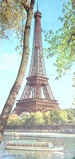Vintage Paris Eiffel Tower Tour Brochure – 1960s Seine River Cruise