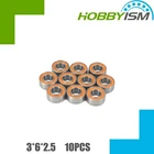 10pcs Hybrid Ceramic Stainless Bearing SMR63C 2OS  3x6x2.5 Oiled