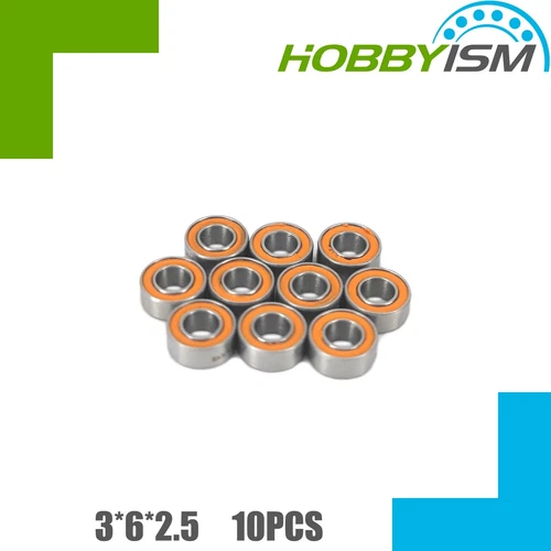10pcs Hybrid Ceramic Stainless Bearing SMR63C 2OS  3x6x2.5 Oiled