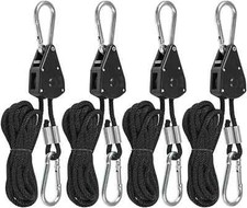 4x Grow Seilzug Lampen Aufhänger Stufenlos b...