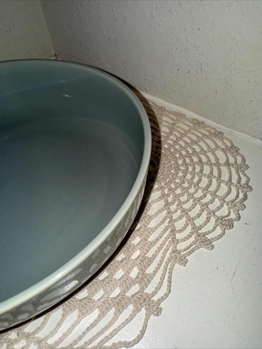 Bauer Pottery Bowl 8.5” Gray Pasta Salad Serving Bowl No Chips Or