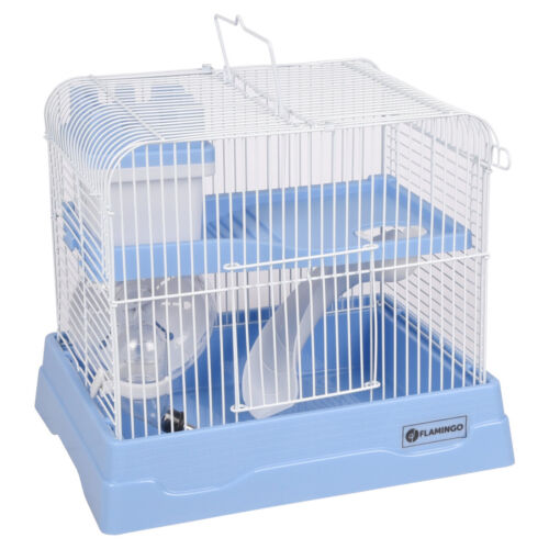 Flamingo Hamster Cage/Rodent Cage Dinky Blue, NEW