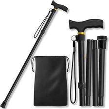 Folding Cane, Walking Poles with Adjustable Height, Canes for Men, Women And
