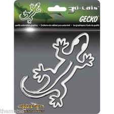 3D CALS GECKO CHROME AUTO CAR STICKER DECAL EMBLEM MADE IN USA