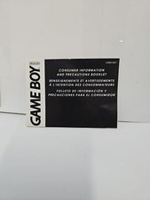 CONSUMER INFORMATION Game Boy Original Nintendo Manual Only - GOOD