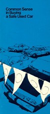 "Common Sense in Buying a Safe Used Car," USDOT brochure vintage 1976