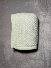 Baby Blanket Light Green Waffle Weave Textured Soft Plush Security Lovey 27"x39"