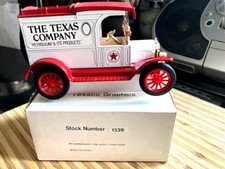 Very Rare SAMPLER  Ertl Texaco 1913 Ford Mod T Delivery Truck Bank Only 100 made
