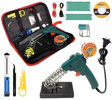 60W Electric Soldering Iron Welding Gun Tool Kit Solder Wire Desoldering Pumps
