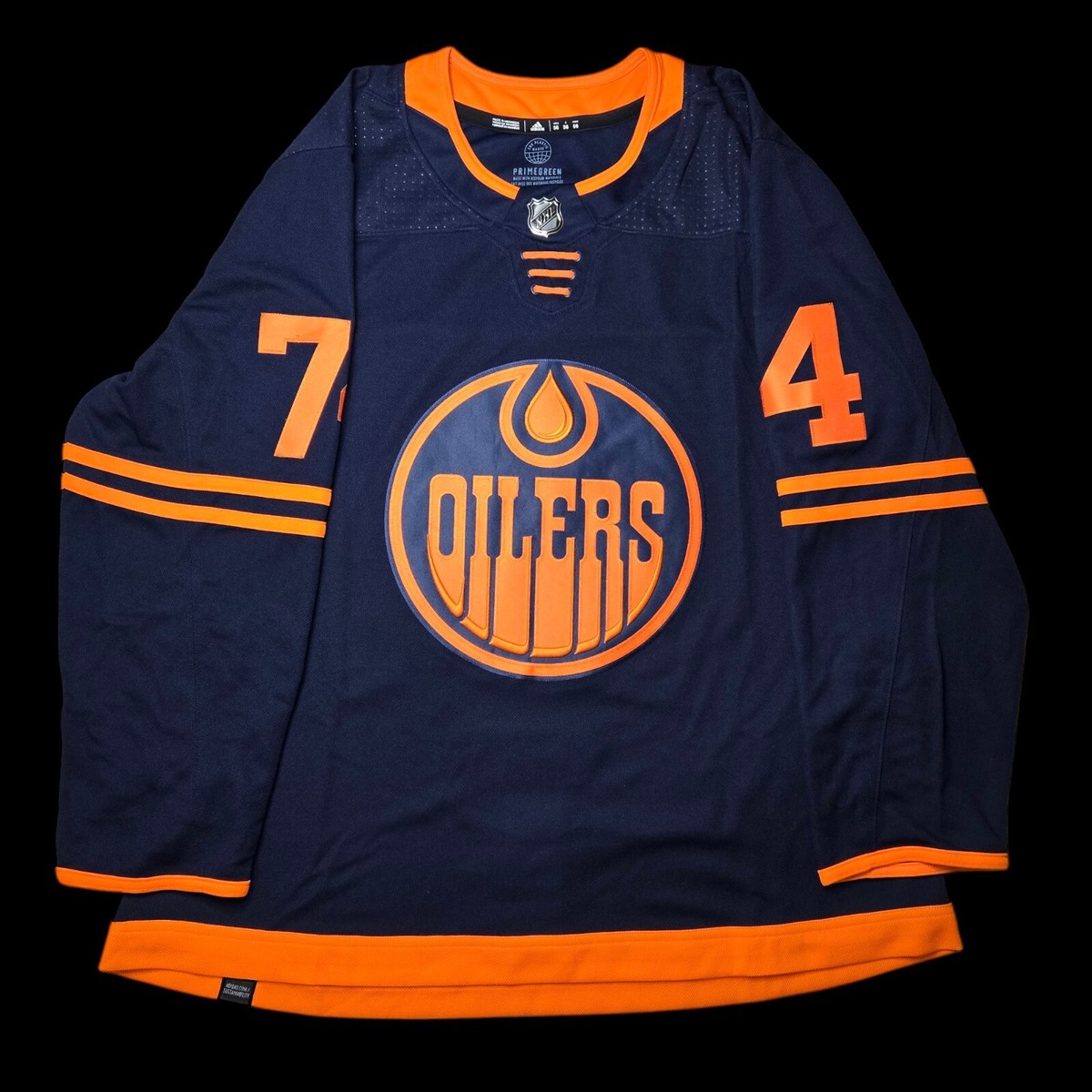 Stuart Skinner Signed Edmonton Oilers Navy Alternate Adidas 56