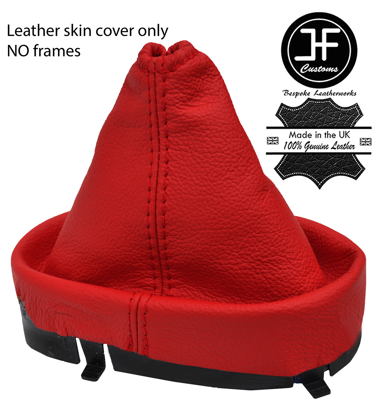 RED TOP GRAIN REAL LEATHER MANUAL SHIFT BOOT FOR CORVETTE C6 2005-2013 ...