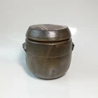 600ml Pottery Earthenware Jar Pot for Kimchi, Yogurt, Food fermentation Onggi