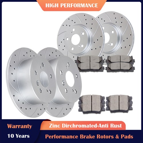 Front Rear Rotors and Brake Ceramic Pads for Camry Avalon Lexus ES350 Brakes Kit eBay