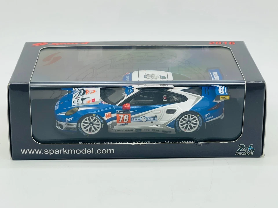 RARE ! SPARK S5140 PORSCHE 911 RSR KCMG n°78 Le Mans 2016 1.43 - Photo 4/4