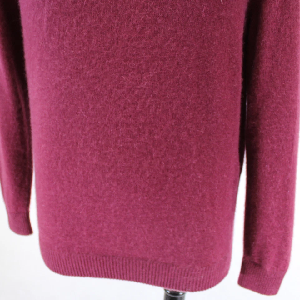 Suéter Portolano 2 camadas 100% cashmere 1/4 abotoado pescoço simulado Henley GG - Imagem 3 de 4