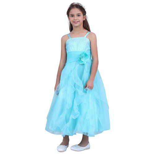 US Kids Girls Flower Princess Tutu Dress Pageant Wedding Formal Party Ball Gown - Picture 3 of 67