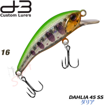 T.C.G Handmade Lures 45s No.3 ハンドメイドミノー アワビ貼り