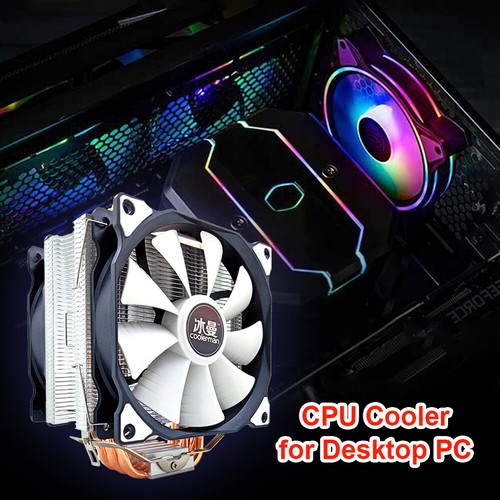 SNOWMAN MT6 12cm CPU Cooling Fan 6 Pure Copper Heat Pipes Desktop PC Cooler - Photo 4/14