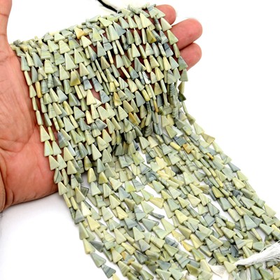 100% Natural Imperial Jasper Gemstone Beads Strand Triangle 13inch Wholesale Lot