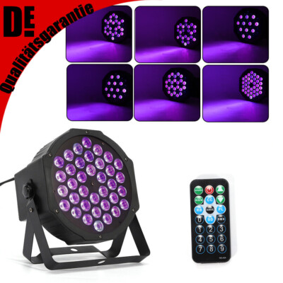 72W LED PAR64 Scheinwerfer DMX Discobeleuchtung Floorspot Bühnenlicht UV 72 W DE
