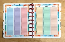 Set of 2 (Two) Month at a Glance Dashboard 4 use with Classic Happy Planner~