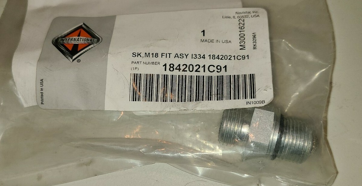 Genuine International Navistar Truck Fitting 1842021C91 for Genuine International Navistar Truck Fitting 1842021C91 for